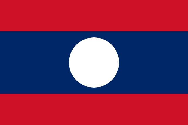 Lao People's Democratic Republic flag